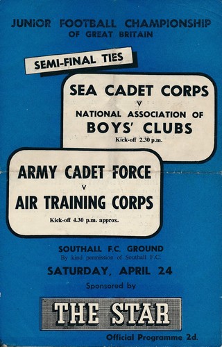 Junior cup semi - 1954, sea