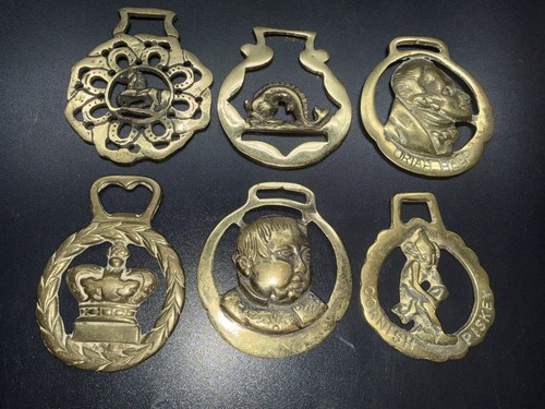 Horse brass medallions antique - horse,