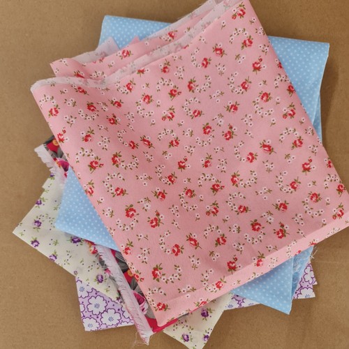 Printed fabric bundle 5pcs fat - printed,