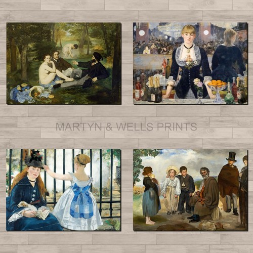 Edouard manet prints a4 - prints.,