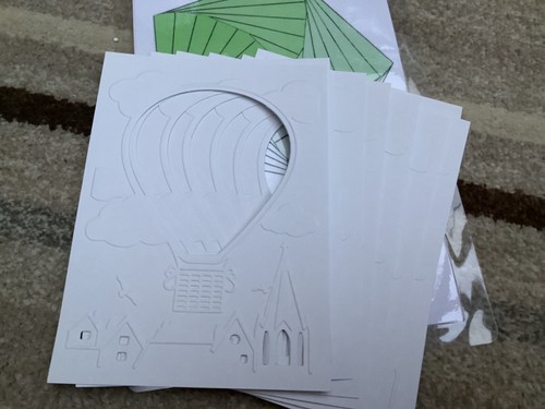 Hot air balloon paper - air,