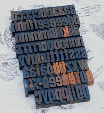Alphabet mm letterpress - a-z,
