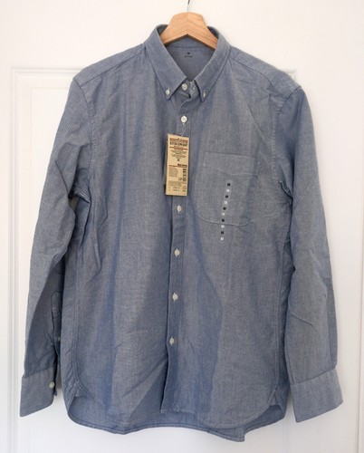 Muji oxford button down long - button,