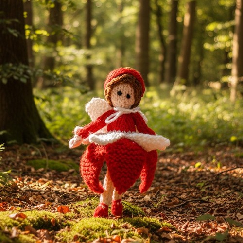 Anisette knitted fairy - a,