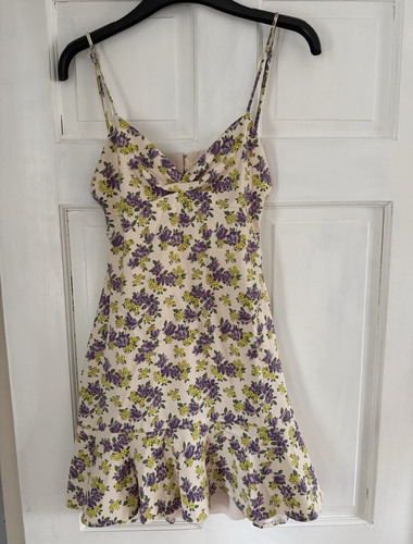Zara floral slip dress - dress, cowl