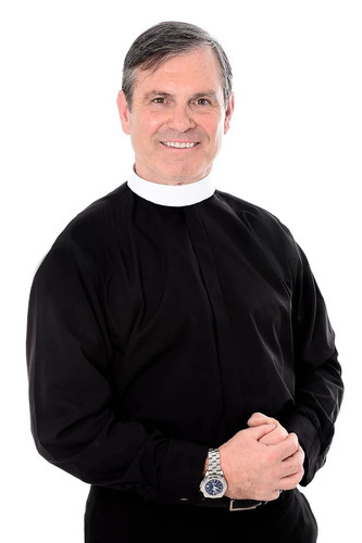 Tunic fly front clerical shirt - fly,