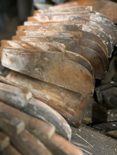 Clay corner tiles for hanging