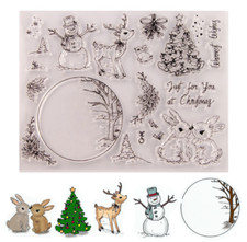 Christmas Rabbit Deer Silicone