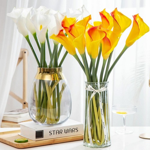 5pcs real touch calla lilies - calla,