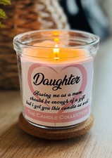 Funny Daughter Candle Label -