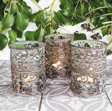 Autumn Candle Holder, Filigree Metal Candle Lantern, Wedding Tea Light Holder