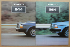 Volvo 264 GL GLE and 244 DL GL GLE GLT UK market brochures 1981 Superb condition
