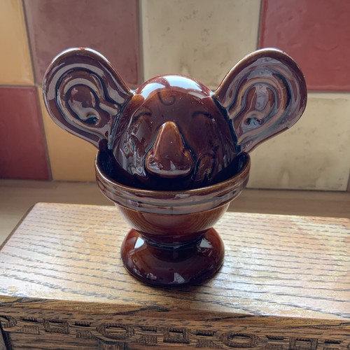 Denmead pottery lidded egg cup - lidded,