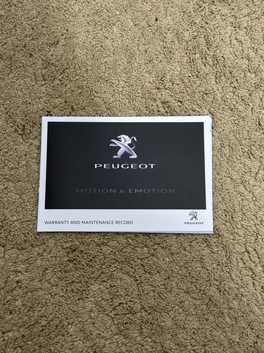Peugeot service history book - peugeot,
