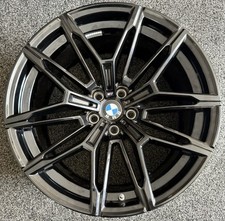 19" BMW Alloy Wheel 930M RIM 9.5Jx20 Is20 7882869 7883685 GLOSS BLACK FRONT 