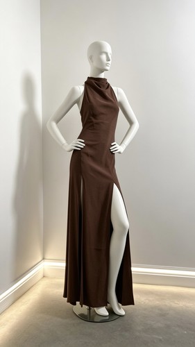 New asos topshop brown maxi - new,