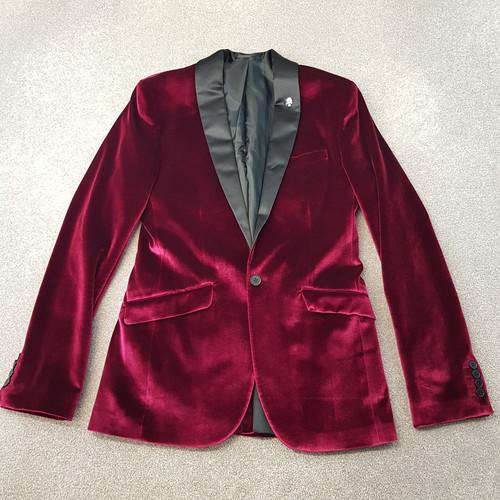 Asos mens jacket - 38l, burgundy
