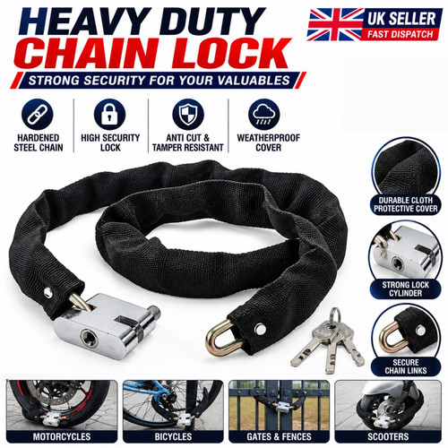 Bike lock chain heavy - chain,
