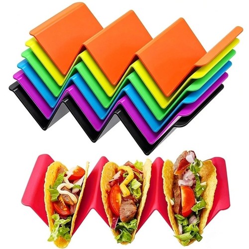 Colorful taco holders - colorful,