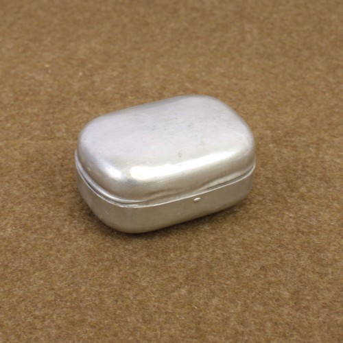 Aluminum soap tin - aluminum, dish1945