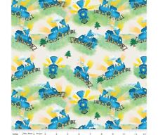 Little Engine Train Fabric by Riley Blake 112cm wide 9992 Green