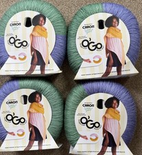 Caron Simply Soft O'Go 4x141g/228m Knitting/Crochet Yarn Aqua Mist/Lavender Blue