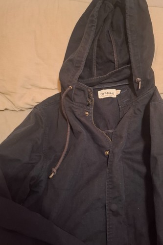 Topman navy hooded jacket - navy,