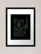 Proton Pack Plans Framed Art