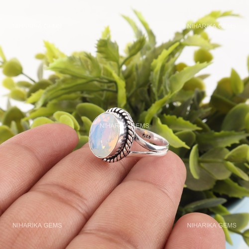 Oval october birth - oval, opal
