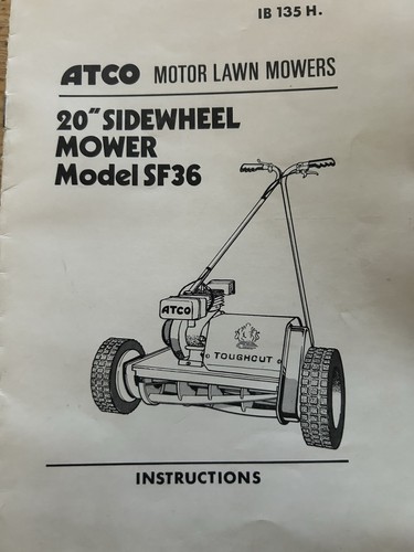 Atco sidewheel instruction - 20,
