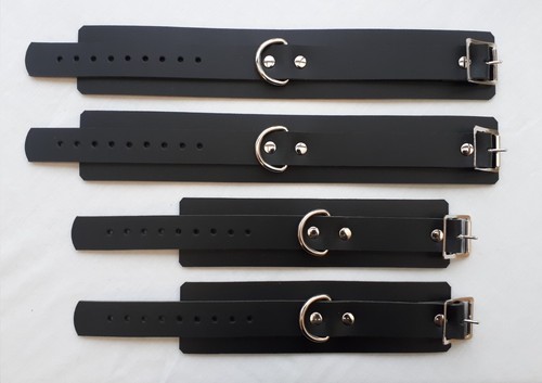 Black real leather - black,