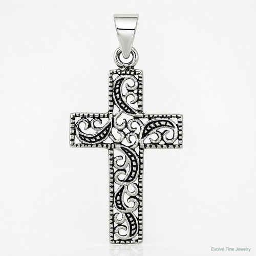 Sterling silver antiqued - sterling,