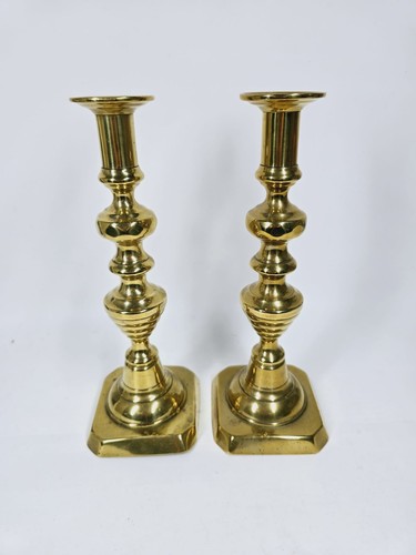 Pair antique brass - of,