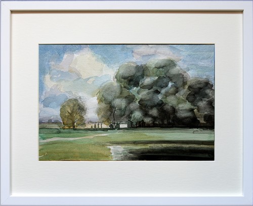 Dark summer trees 21x17 - trees,, 21x17"