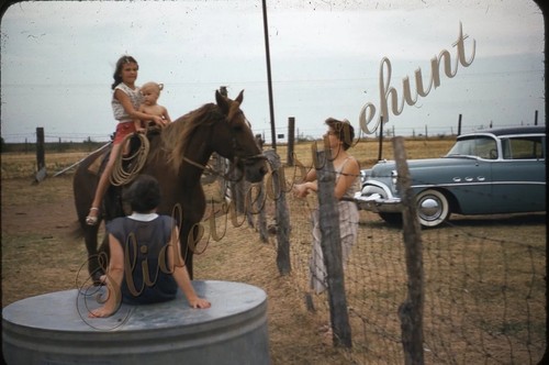 Girl baby horse car mercury - baby,