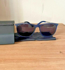 POLICE MENS SUNGLASSES. SPL567 EDGE 5. BLUE. NEW WITH CASE AND CLOTH
