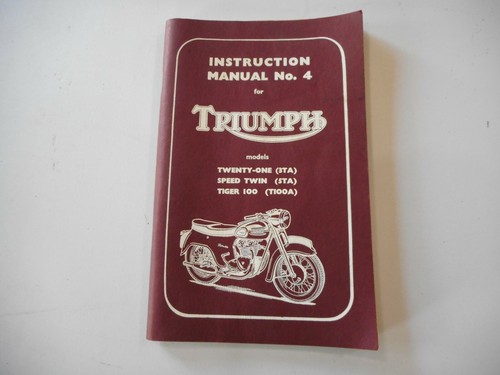 Vintage triumph instruction - triumph,