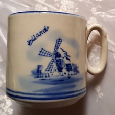 VINTAGE UNUSED DELFT CUP / MUG