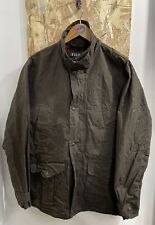Filson Polson Field Jacket Brown Work Coat Plaid Check Lined Mens Large