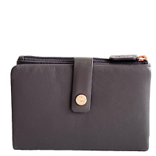 RADLEY Purse Grey Leather Medium Coin Card Wallet With Dust Bag - Larkswood -New