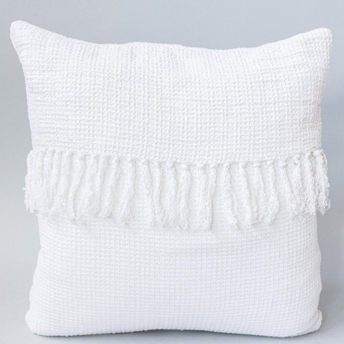 White waffle weave with - white,