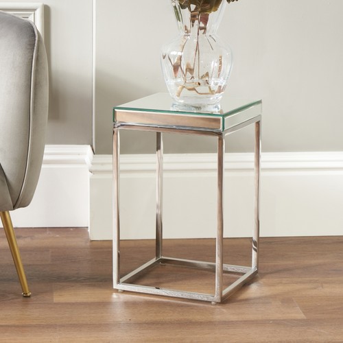 Small mirrored side table - small,