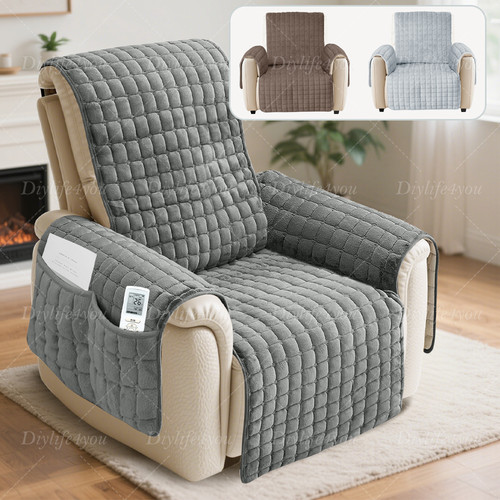 Non slip plush recliner sofa - non,