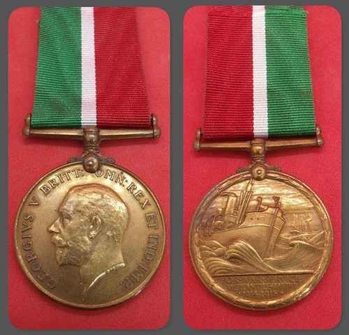 Mercantile marine war medal - marine,