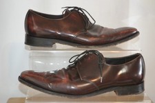 Barker mens red and black lace up leather derby shoes UK Size 9.5 F