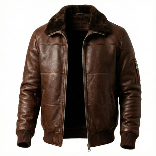 Men brown genuine - men's,