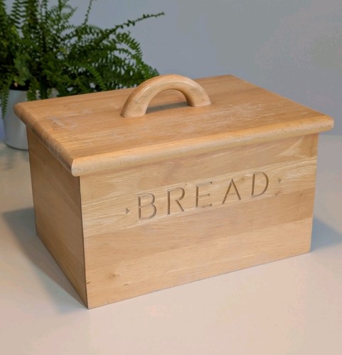 Wooden bread bin - bread, off