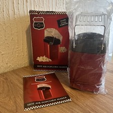 Brand new boxed Gourmet Gadgetry Retro Diner Machine Hot Air Popcorn Maker 1200W
