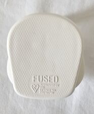 UK White 13A fuse plug head, 250V, great quality, essential electrical item