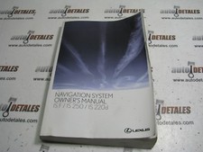 Lexus IS F/ IS 250 / IS220d Navigation system owner's manual used 2010